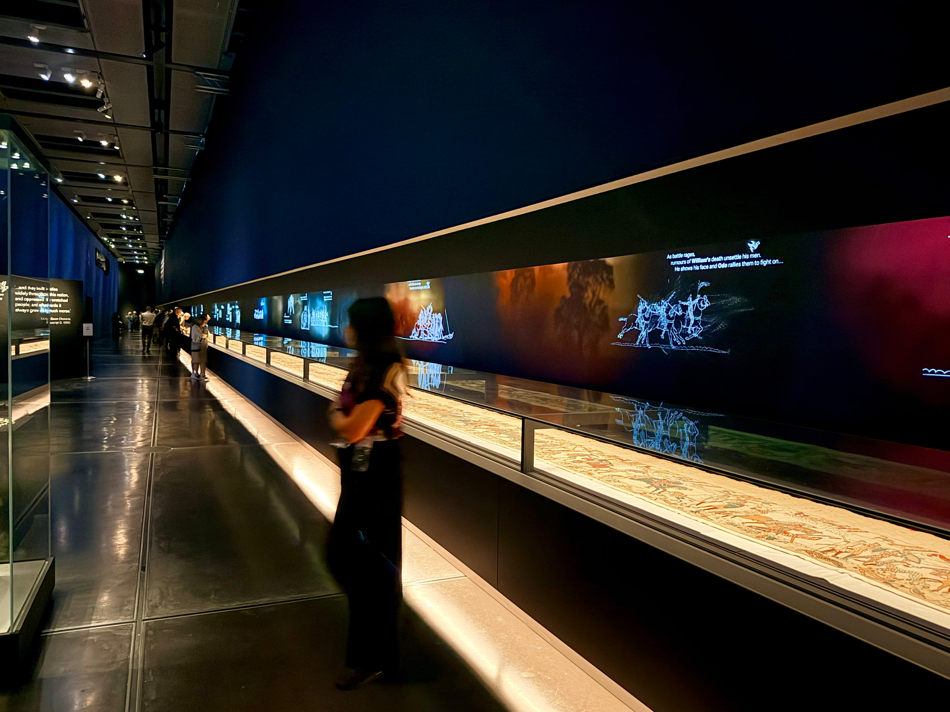 The Bayeux Tapestry exhibition gallery at the British Museum